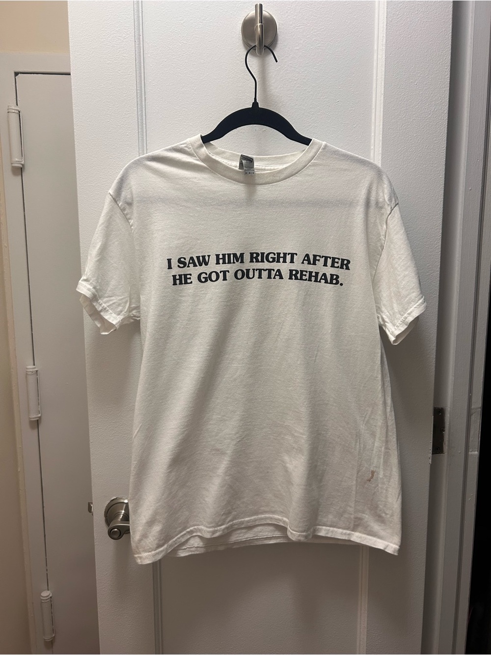 John Mulaney 'I Saw Him Right After He Got Outta Rehab' Print Tee